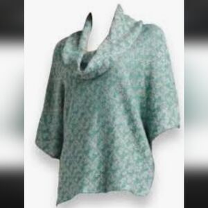 St. John Santana Knit Drapey Cowl Neck Sweater XL